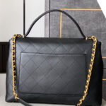 Chanel Maxi Flap Bag With Top Handle AS5543 Black